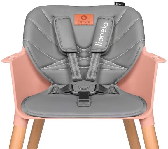 Lionelo - Seggiolone 2 in 1 KOEN Rosa