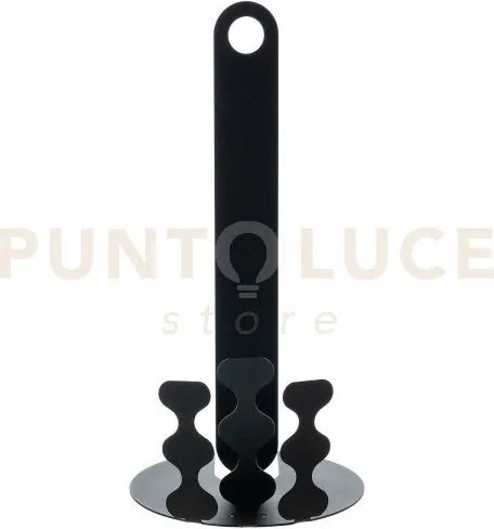 Porta rotolo da cucina nori nero