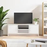 Mobile Porta TV Bianco 102x30x37,5 cm in Legno Multistrato 823253