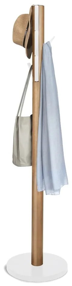 Appendino in legno bianco in gomma naturale Flapper - Umbra