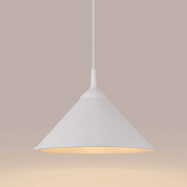 Sollux SL.1325 - Lampadario a sospensione con filo ZUMA 1xE27/15W/230V diametro 30 cm bianco