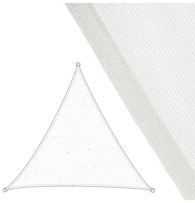 Vele parasole Tenda 3,5 x 3,5 m Bianco Polietilene 350 x 350 x 0,5 cm