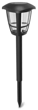 Aigostar - Confezione da 12 lampade solari a LED 0,06 W / 2 V, 33,8 cm, 6500K, IP44, nero