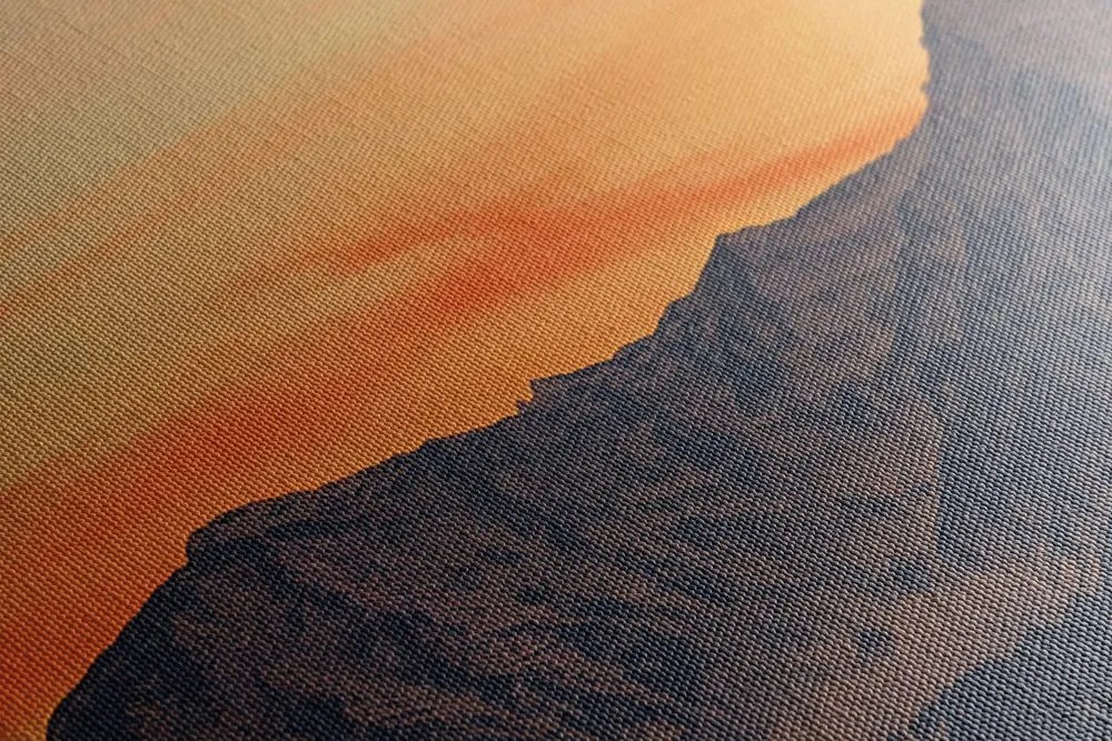 Quadro su tela – Tramonto sulle montagne