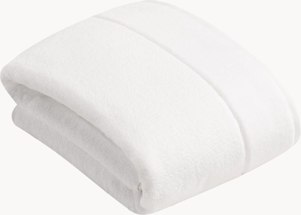 Telo bagno in cotone con bordino in velluto Pure