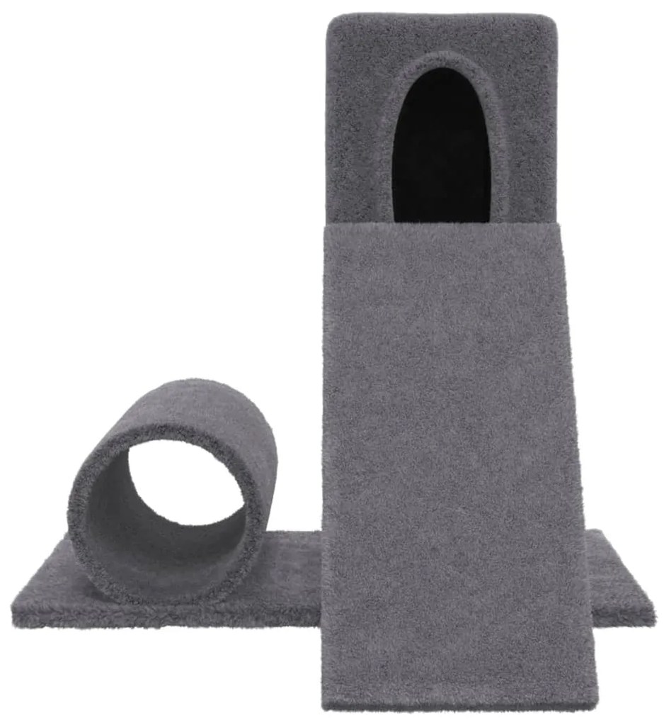 Albero per gatti con tiragraffi in sisal grigio scuro 59 cm
