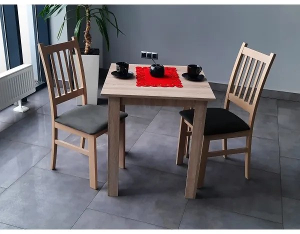 Sedia da pranzo SIMON faggio/grigio scuro