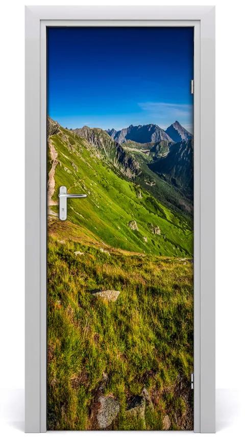 Adesivo per porta Paesaggi delle montagne di Tatra 75x205 cm