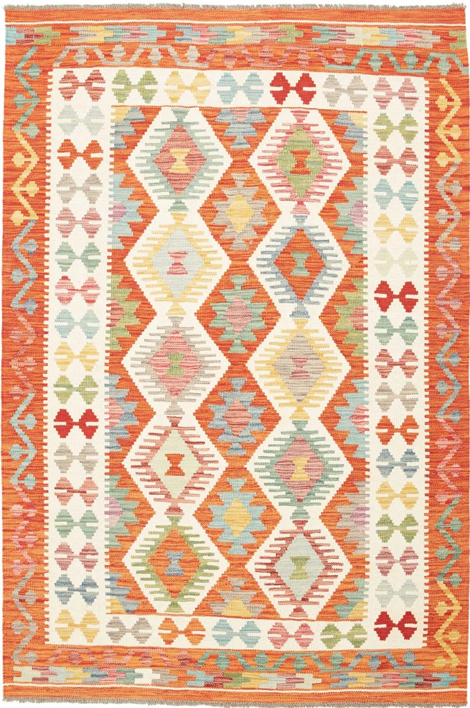Kilim Tappeto 190x130 (Pakistan) Tessuto A Mano