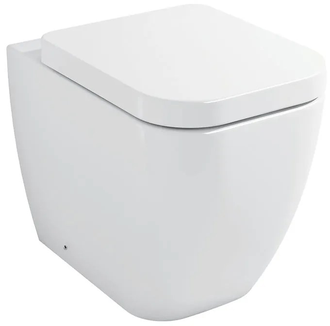 Coppia sanitari distanziato scarico a pavimento KERASAN smash bianco lucido WC: P 44 x L 36 x H 27 cm, bidet: P 26 x L 32 x H 24 cm