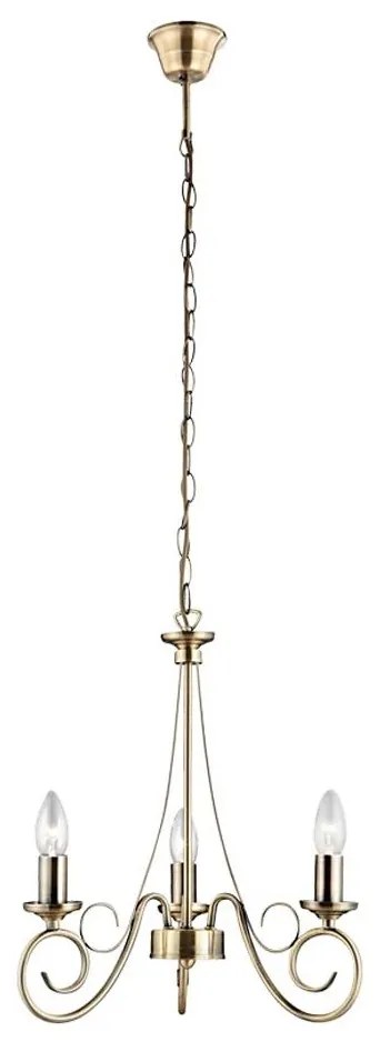 GLOBO 69003-3 - Lampadario a sospensione con catena TRUNCATUS 3xE14/40W/230V