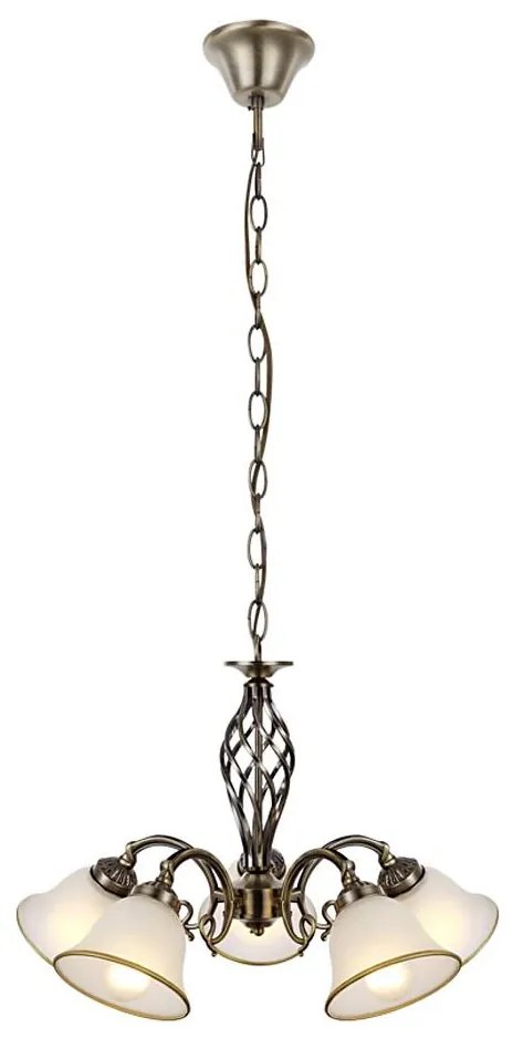 Globo 60208-5 - Lampadario a sospensione con catena ODIN 5xE27/60W/230V