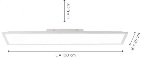 Leuchten Direkt 12204-16 - Plafoniera LED FLAT LED/24W/230V