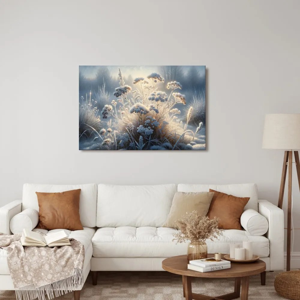 Quadro su tela – Brina sui fiori