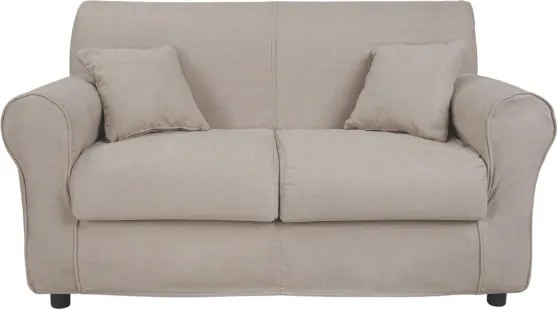 Divano 2 posti in tessuto sfoderabile VERONA 150 cm tinta unita BEIGE