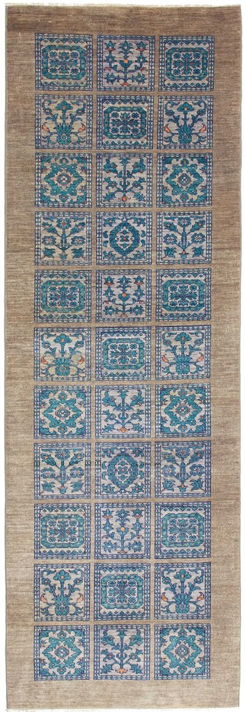 Bakhtiar Tappeto orientale 240x80 Marrone (Pakistan) Annodato A Mano