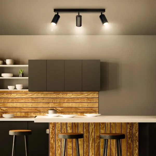 Brilagi - Faretto LED dimmerabile SELE 3xGU10/4,8W/230V nero/oro