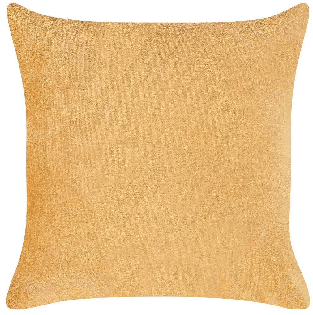 Chaise longue sinistra velluto arancione GONESSE Beliani