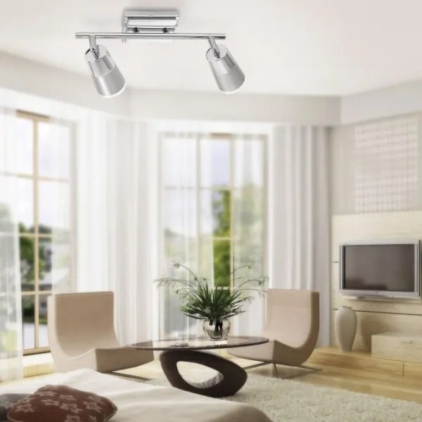 JUST LIGHT. 11229-17 - Faretto LED DALLI 2xLED/3,5W/230V cromo