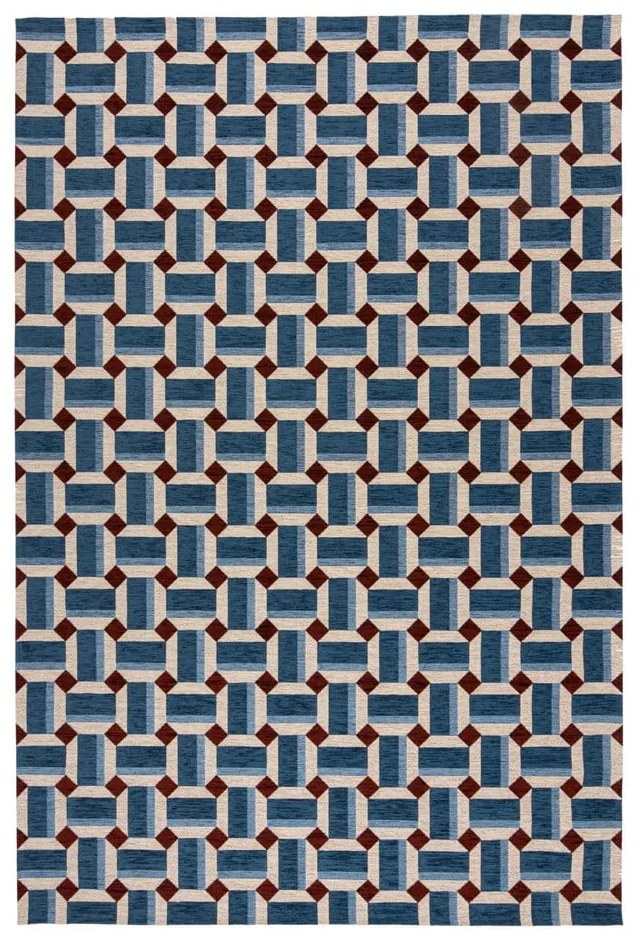 Tappeto blu 120x170 cm Lennox Geometric - Flair Rugs