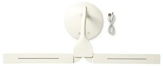 Nedis LTLG3M1WT4 - Lampada da tavolo LED dimmerabile 6W/5V 2200mAh bianca