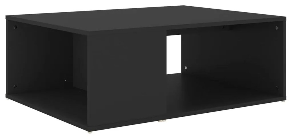 Tavolino da salotto nero 90x67x33 cm in truciolato