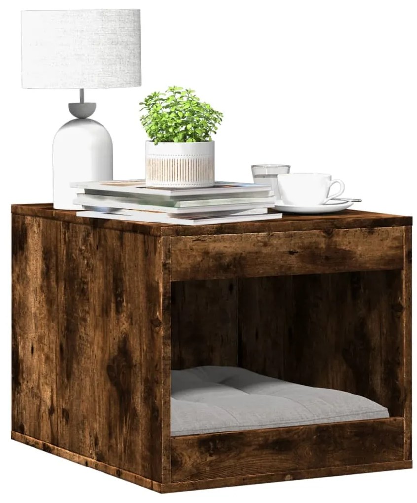 Recinto Lettiera Gatti Rovere Fumo 47x59x42 Cm İn Truciolato /