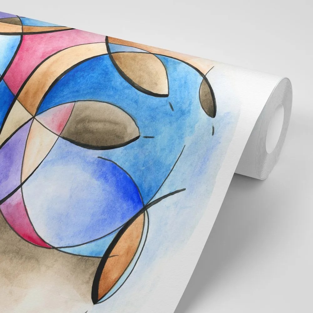 Carta da parati – Disegno astratto di forme