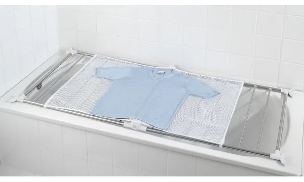 WENKO 3772020100 - Stendibiancheria PROFI 65x150 cm acciaio inox/argento/bianco