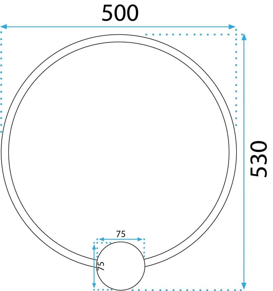 Lampada da parete LED APP1391-CW OLD GOLD 50cm