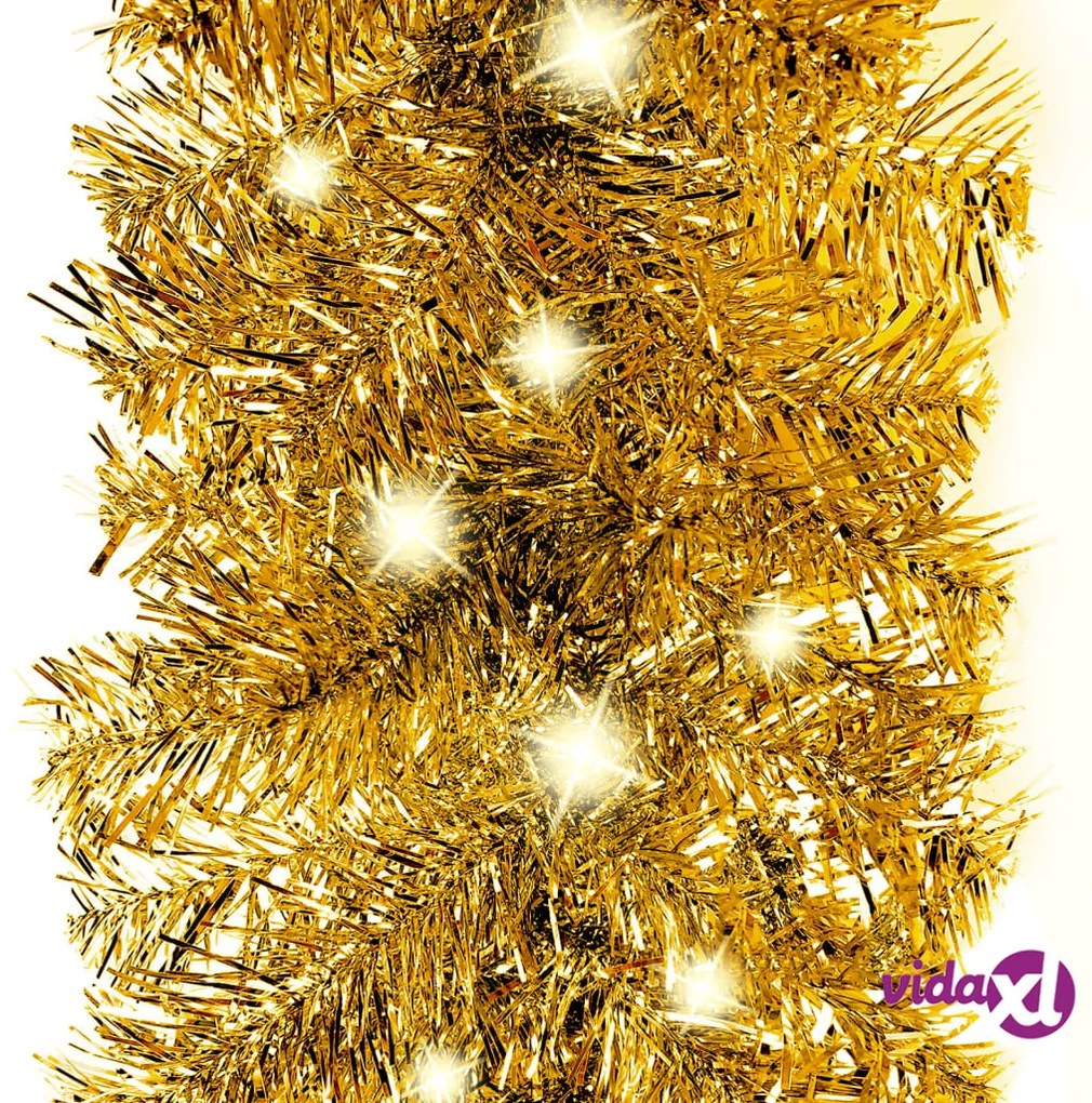 vidaXL Ghirlanda Natalizia con Luci a LED 5 m Oro