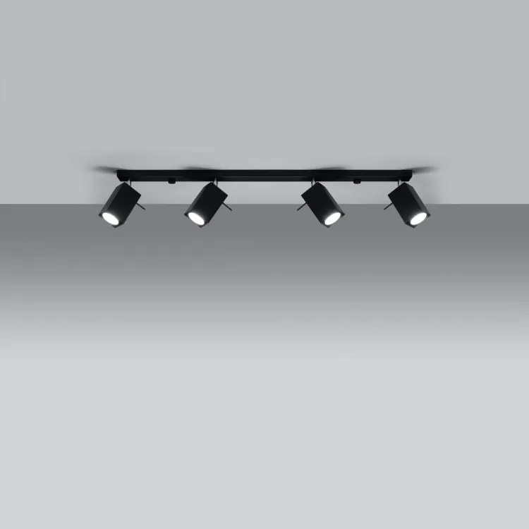 Plafoniera da Soffitto 4xGU10 MERIDA 4L Orientabile in Acciaio