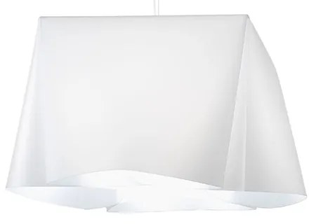 Sospensione Moderna 1 Luce Wanda In Polilux Bianco D45 Made In Italy