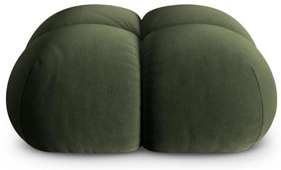 Poggiapiedi verde con rivestimento in velluto Loretto – Cosmopolitan Design