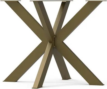 Gamba per mobili STEELMI Stella in acciaio dorato opaco L 56 x P 55 x H 40 cm