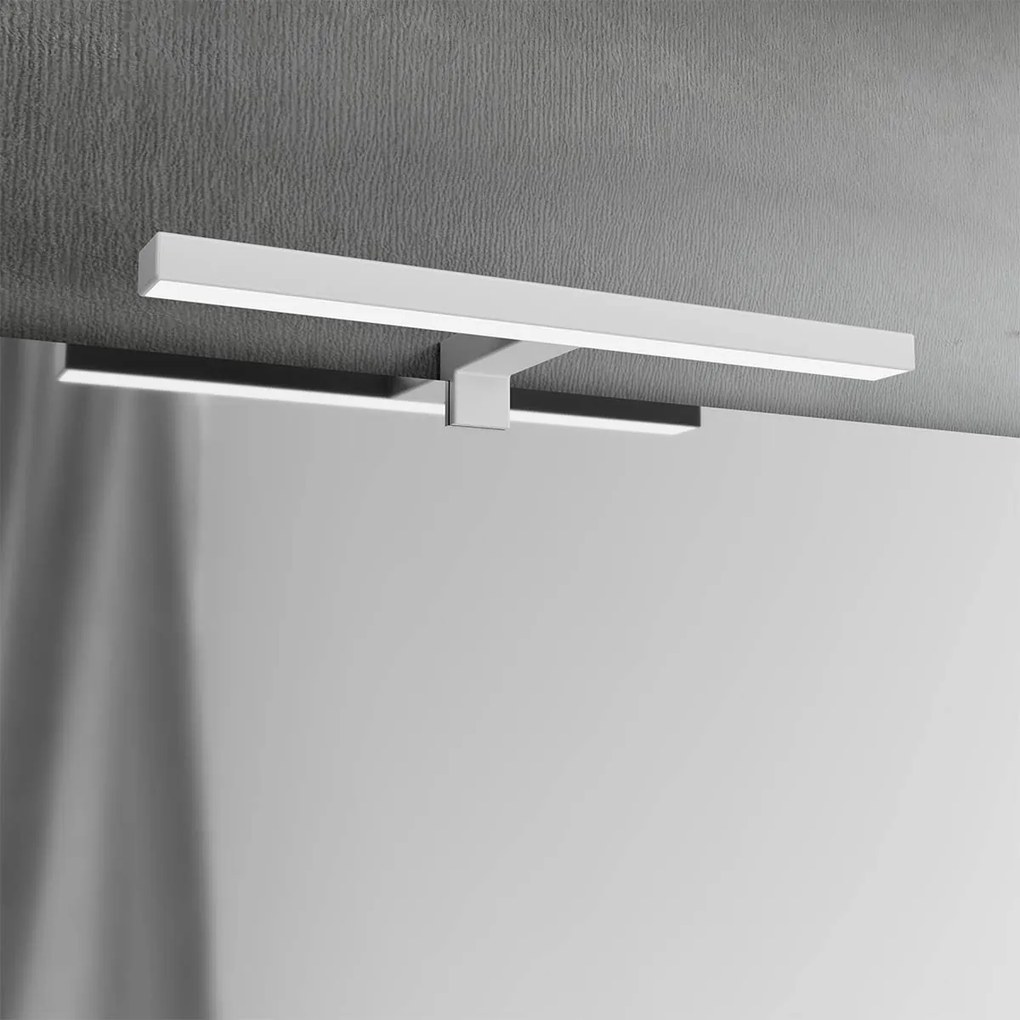 Lampada LED da Specchio 30cm Bianca 4W - Doppia Installazione Colore Bianco Naturale 4.000K