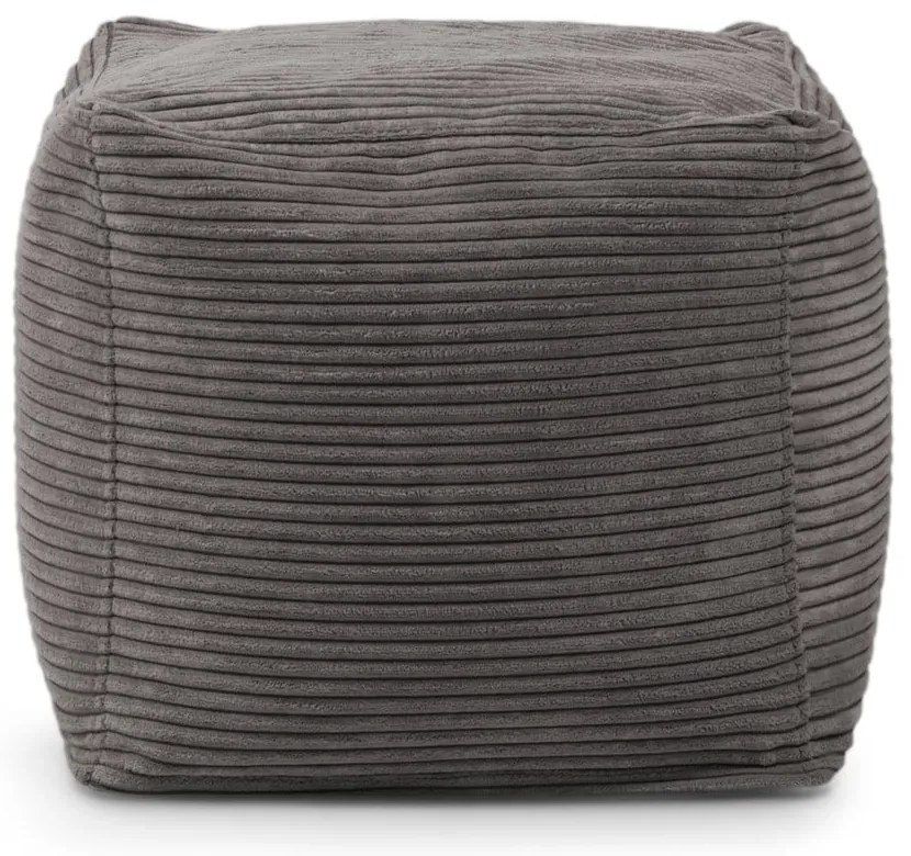 Puof a sacco viola con rivestimento in velluto a coste Up! MooG – SLOWDOWN