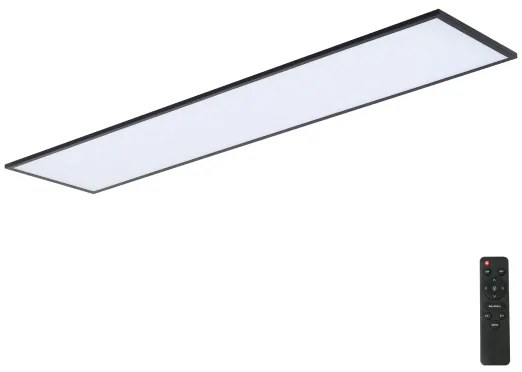 Brilagi - Plafoniera LED dimmerabile SLIMFRAME LED/58W/230V 120x30 cm nera + telecomando