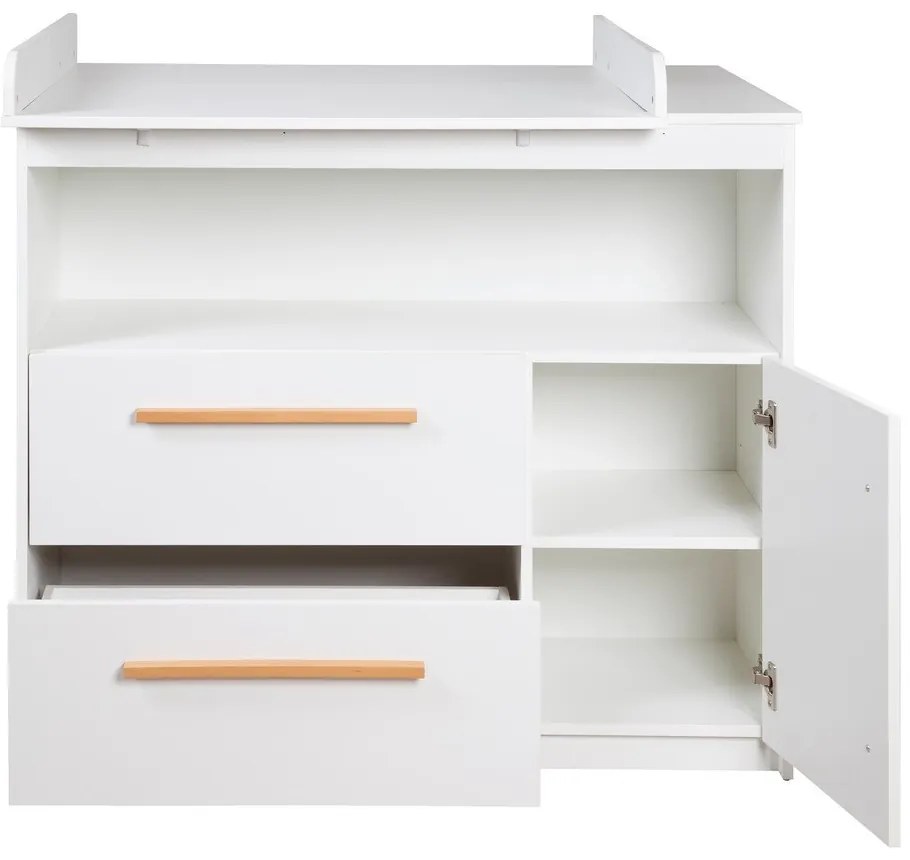 Cassettiera bassa bianca 107x98 cm Lilo - Roba