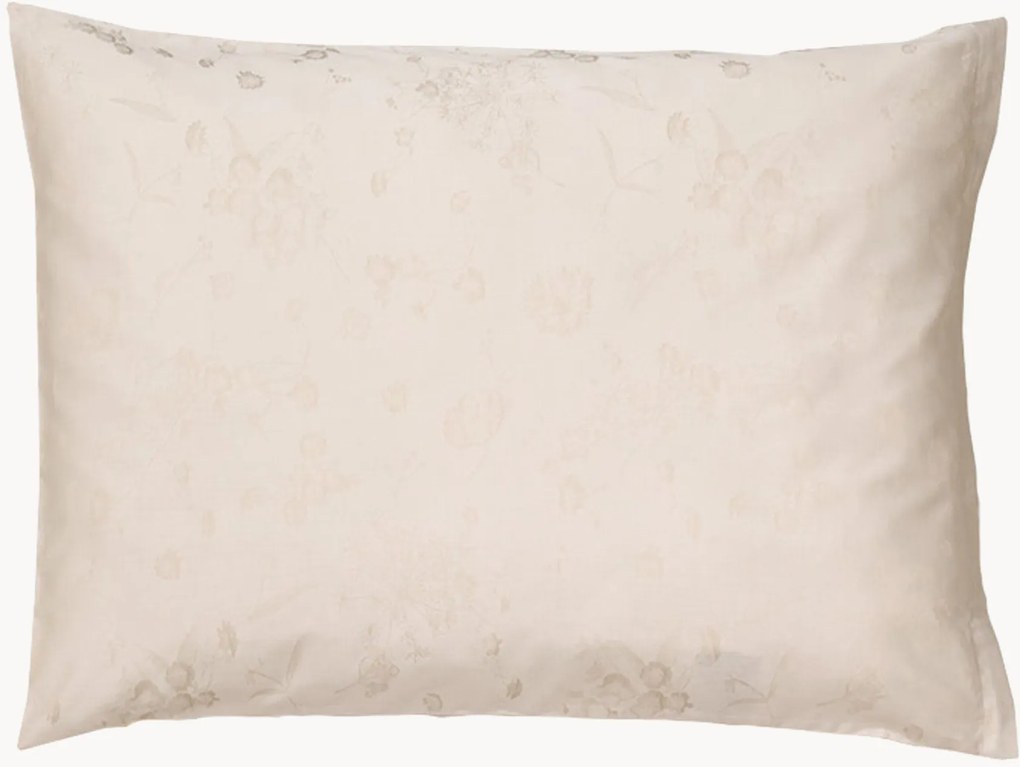 Copricuscino in cotone jacquard Fiori Pastello