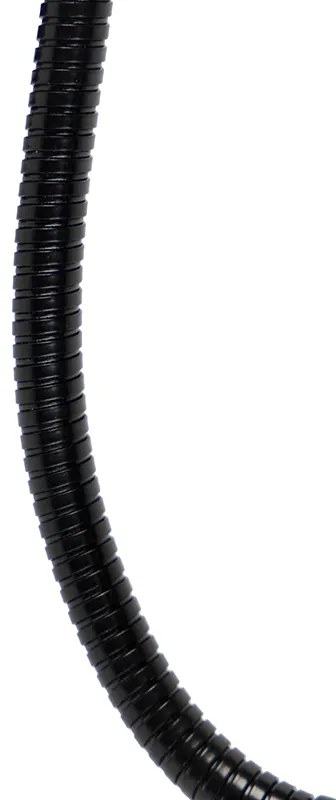 Lampada da parete moderna nera con braccio flessibile - Brescia Combi