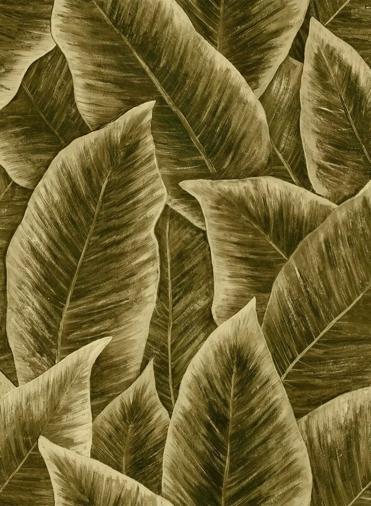 Arte International Carta da parati Bird Of Paradise - Gold