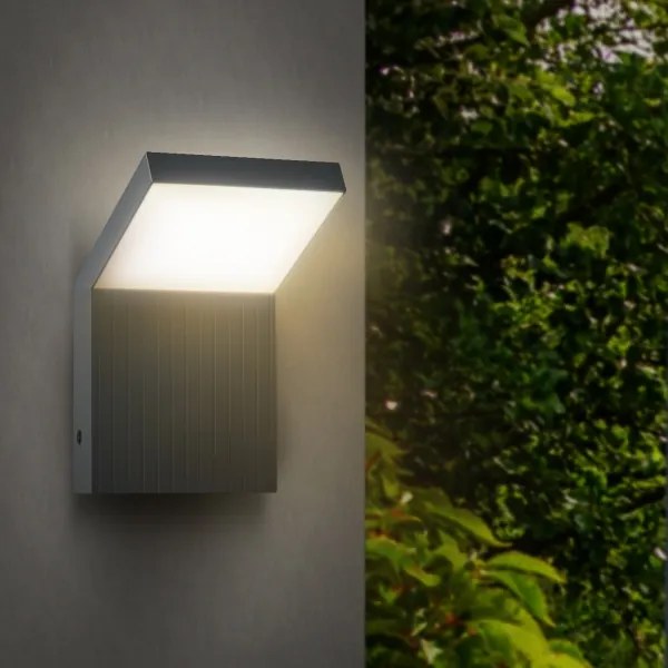 Brilagi - Lampada da parete a LED per esterni RIANO LED/8W/230V Antracite IP65