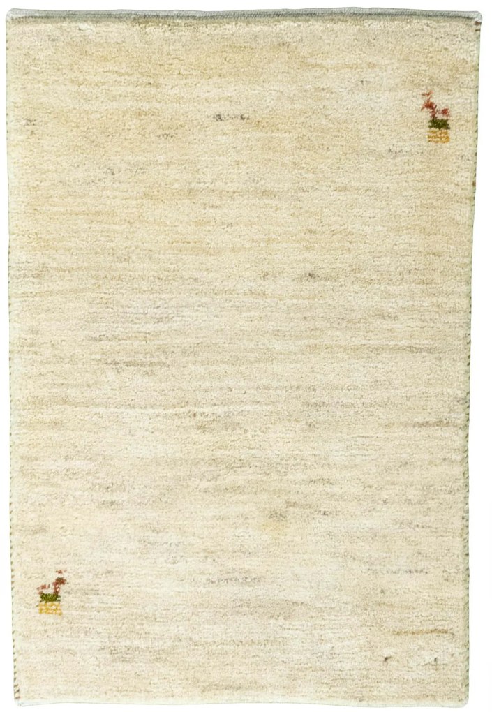 Gabbeh Tappeto persiano 90 x 60 Beige (Iran) Annodato A Mano