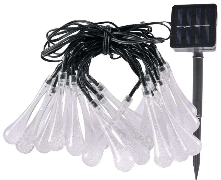 Catena LED solare ICE 30xLED/1,2V 300 mAh IP44