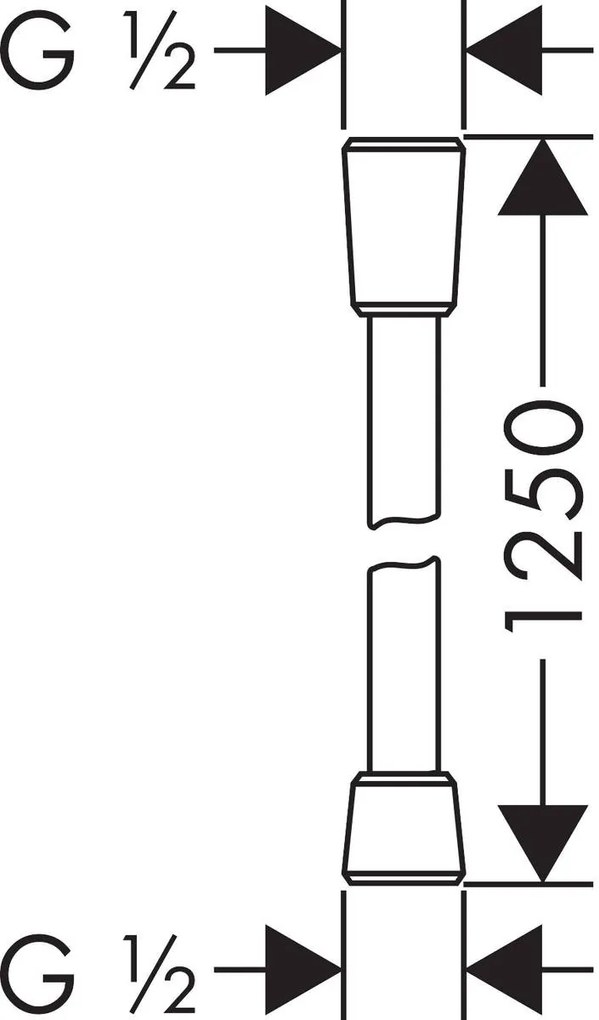 Flessibile doccia 125 cm Cromo Hansgrohe Isiflex 28272000