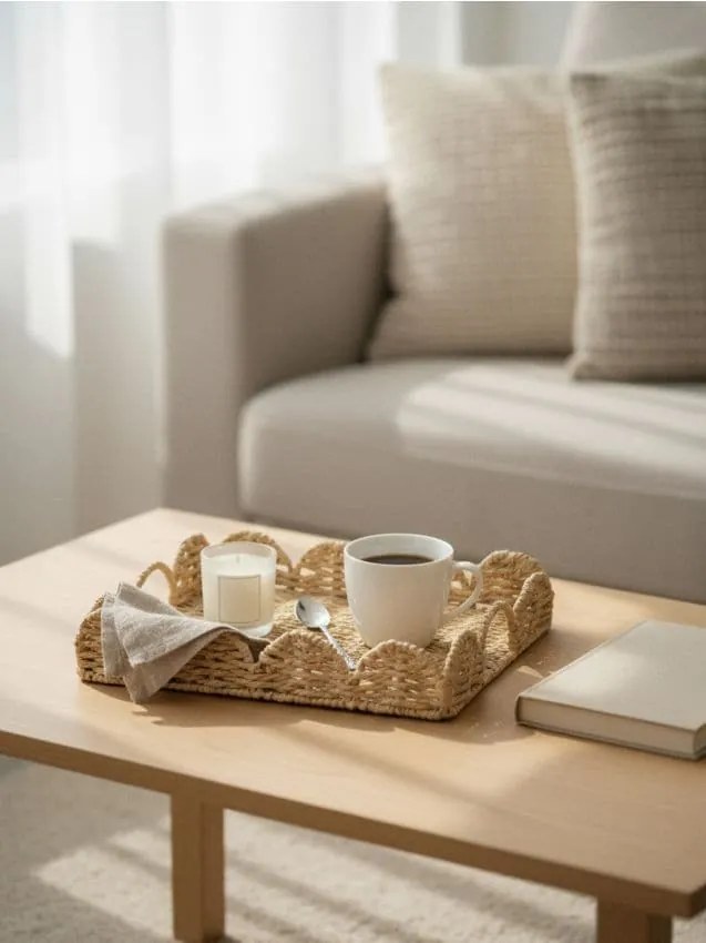 Sinsay - Vassoio decorativo intrecciato - beige