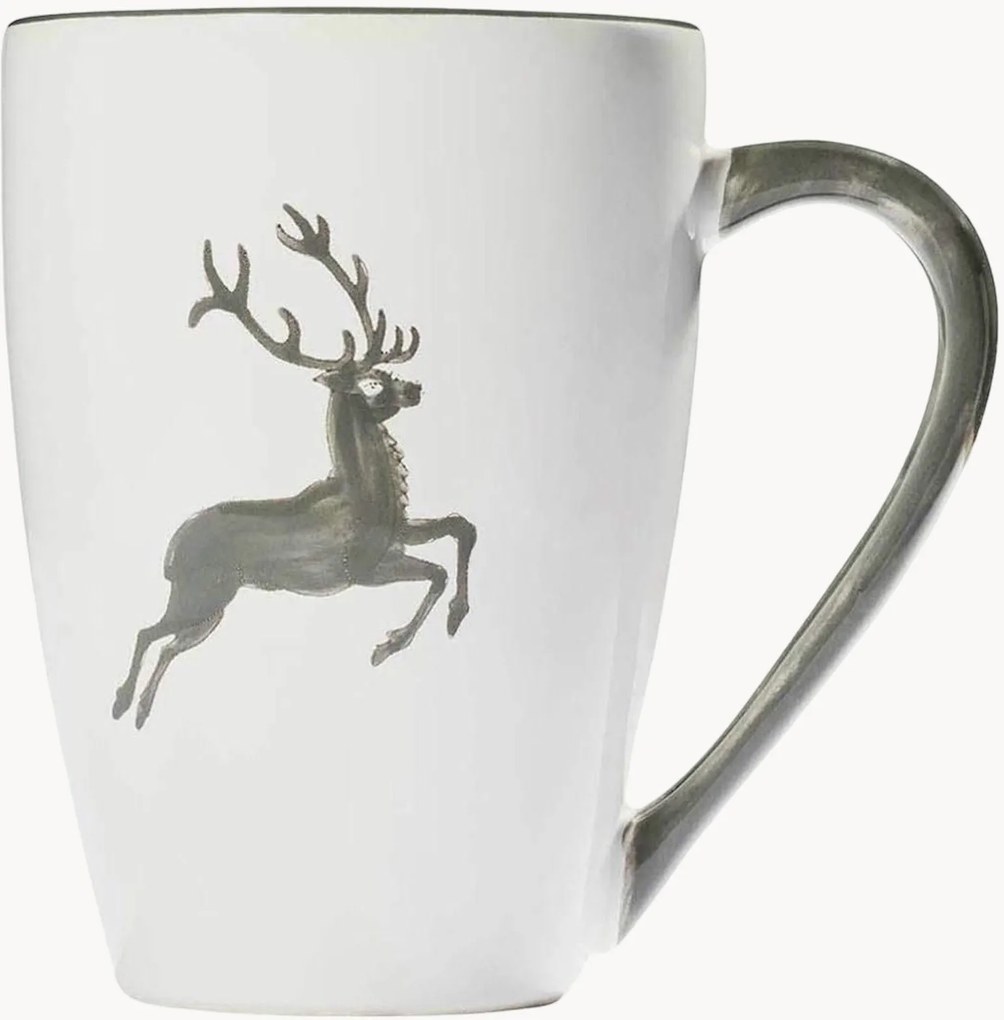 Tazza da colazione fatta a mano Grauer Hirsch