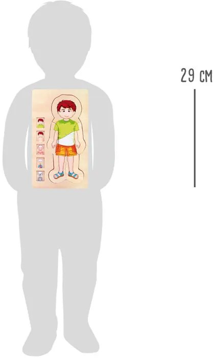 Puzzle di legno - Anatomia del ragazzo Tim