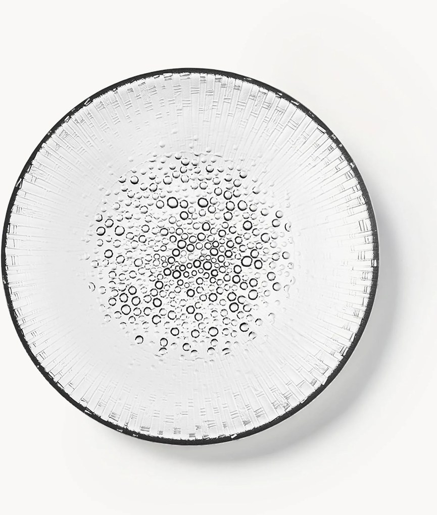 Piatto piano in vetro Ultima Thule